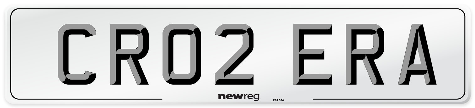 CR02 ERA Number Plate from New Reg